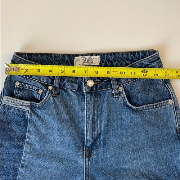 Free People Patchwork Denim High Rise Pieced Jeans - Picture 7 of 15